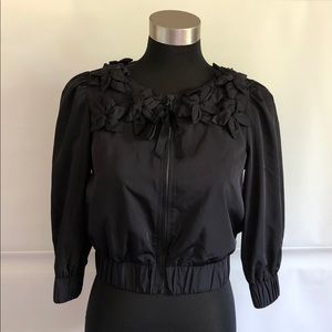 FOREVER 21 CROPPED SUMMER LIGHT WEIGHT JACKET SZ:S